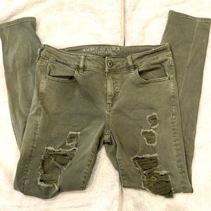 Size 10, green, jegging stretch